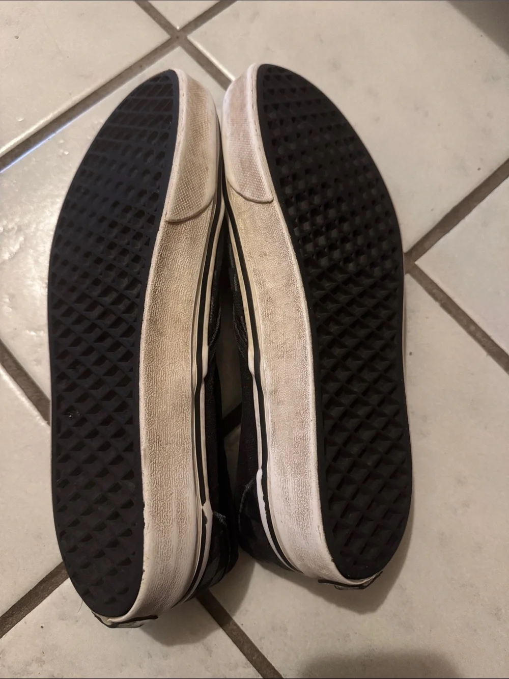 Vans Black Checkerboard Slip-On Sneakers